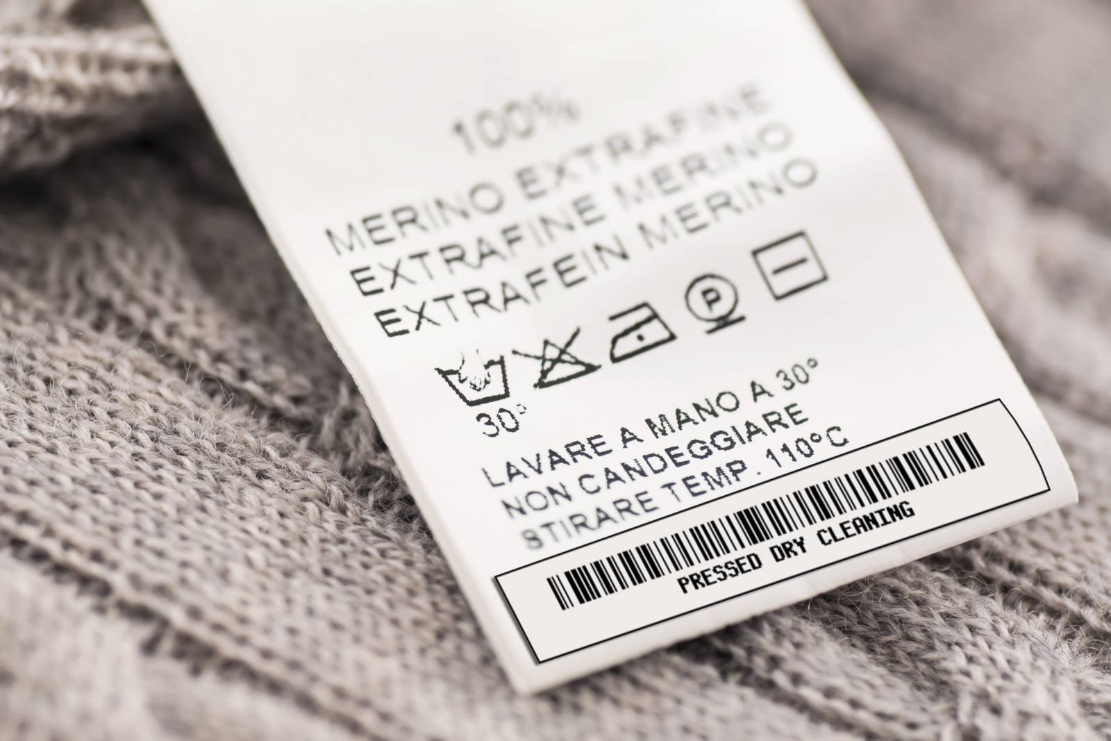 Barcoded dry cleaning